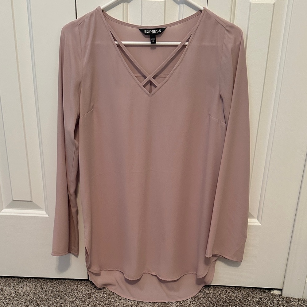 Express Women's Soft Pink Blouse